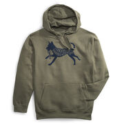 Statement Fleece Hoodie -  I'd Rather Be Running with My Dog