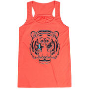 Flowy Racerback Tank Top - Eye Of The Tiger