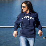 Statement Fleece Hoodie - Trail Runner in the Mountains