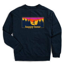 Running Raglan Crew Neck Pullover - Happy Hour