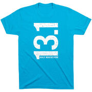 Running Short Sleeve T-Shirt - 13.1 Half Marathon Vertical 