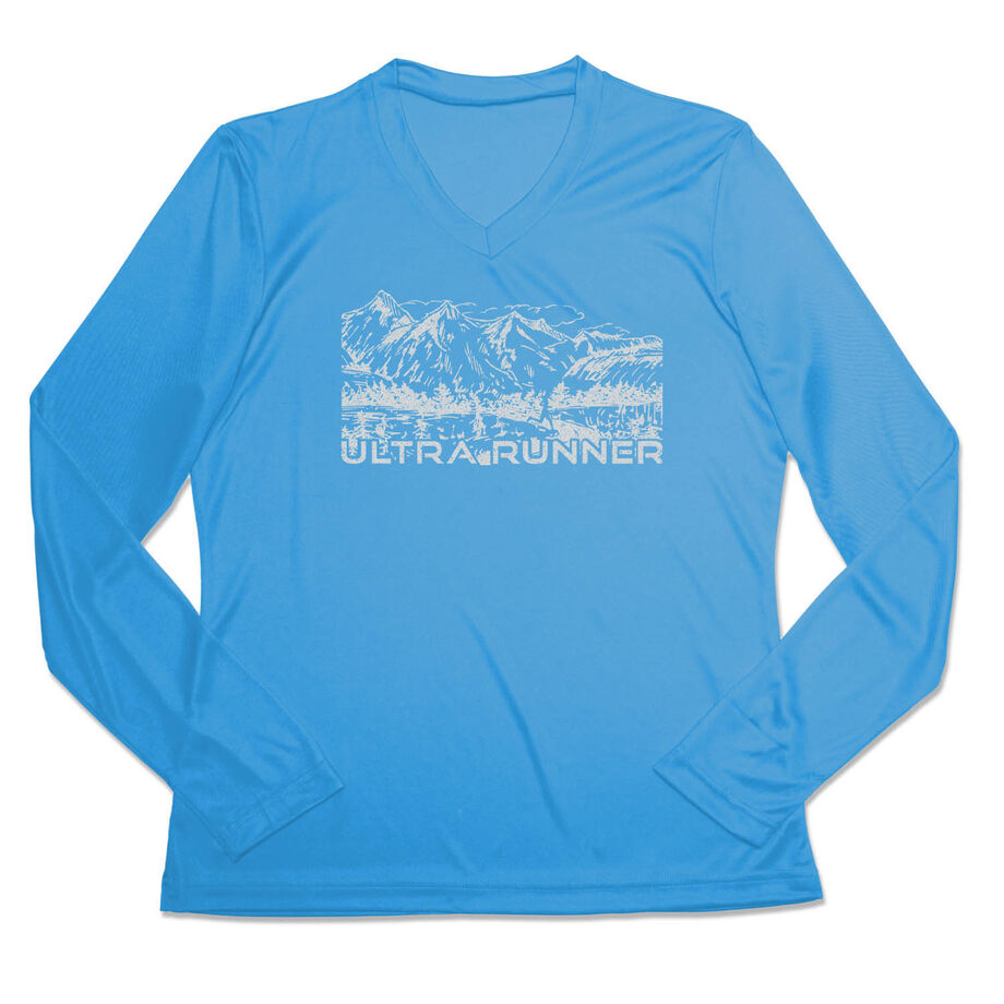 Women's Long Sleeve Tech Tee - Ultra Runner Sketch