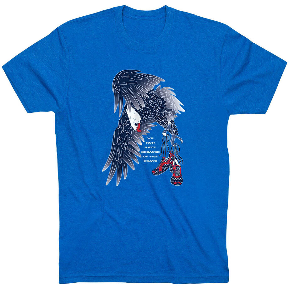Running Short Sleeve T-Shirt - Because of The Brave