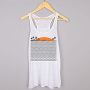 Running Flowy Racerback Tank Top - Chasing Sunsets