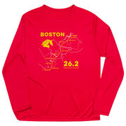 Men's Running Long Sleeve Performance Tee - Boston Route