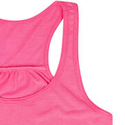 Flowy Racerback Tank Top - Life's Short Run Long (Mountains)