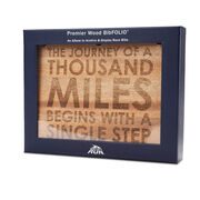 Premier Wood BibFOLIO® Race Bib Album - The Journey of A Thousand Miles