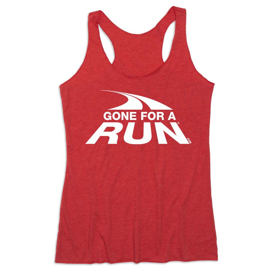 Women's Everyday Tank Top - Gone For a Run White Logo