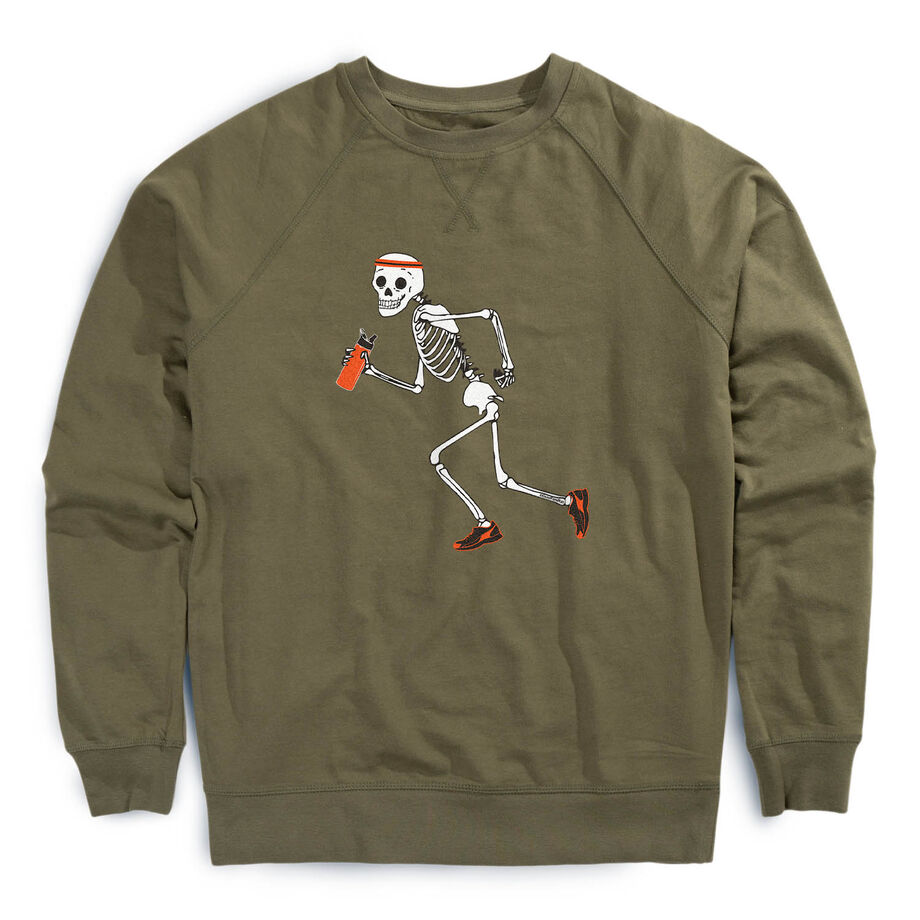 Running Raglan Crew Neck Pullover - Never Stop Running