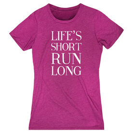 Women's Everyday Runners Tee - Life's Short Run Long (Text)