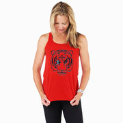 Flowy Racerback Tank Top - Eye Of The Tiger