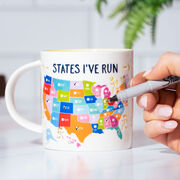 Soleil Home&trade; Running Porcelain Mug - States That I've Run