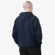 Statement Fleece Hoodie - We Run Free Because of the Brave