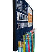 Running Large Hooked on Medals and Bib Hanger - Miles and Miles of Memories