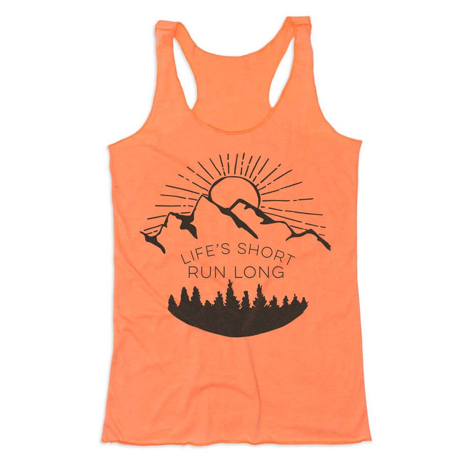 Women's Everyday Tank Top - Life's Short Run Long (Mountains)