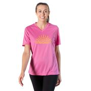 Women's Short Sleeve Tech Tee - Live In The RunShine