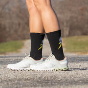 Socrates&reg; Mid-Calf Performance Socks - Bad Ass (Black)