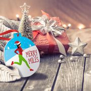 Running Round Ceramic Ornament - Merry Miles Female