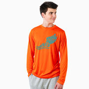 Cross Country Long Sleeve Performance Tee - Winged Foot Inspirational Words