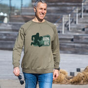 Running Raglan Crew Neck Sweatshirt - Run Big