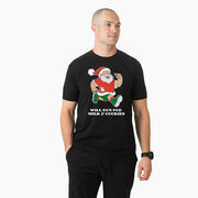 Running Short Sleeve T-Shirt - Will Run for Milk and Cookies