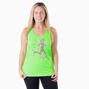 Women's Racerback Performance Tank Top - Summer Runner Girl