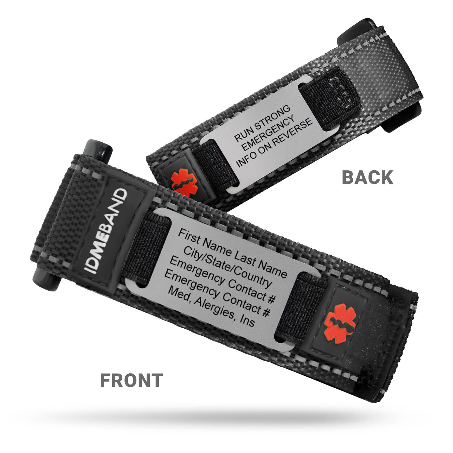 IDmeBAND Nylon ID Bracelet Gone For a Run