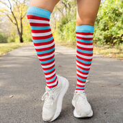Woven Knee-High Socks - Running Is My Thing