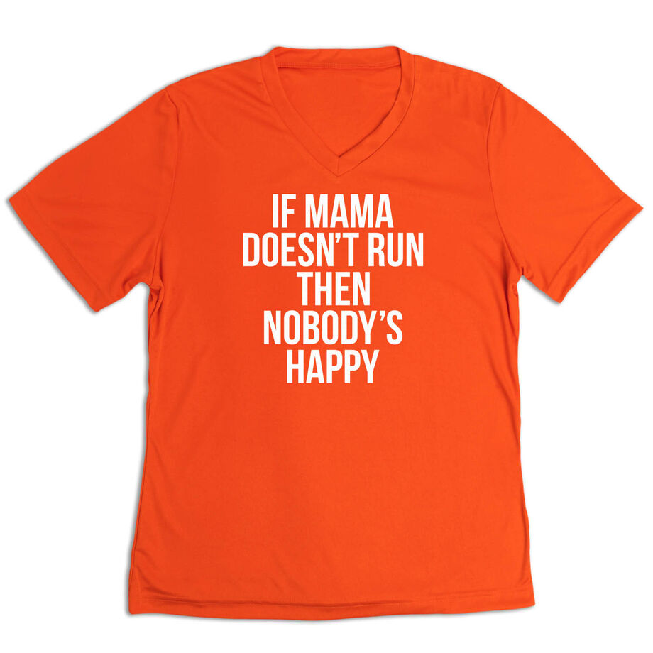 Women's Short Sleeve Tech Tee - If Mama Doesn't Run