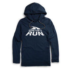 Running Lightweight Hoodie - Gone For a Run White Logo