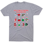 Running Short Sleeve T-Shirt - The 12 Miles of Christmas