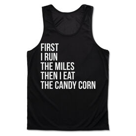Men's Running Performance Tank Top - Then I Eat The Candy Corn