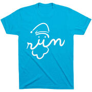 Running Short Sleeve T-Shirt - Santa Run Face 
