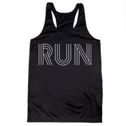 Women's Racerback Performance Tank Top - Run Lines