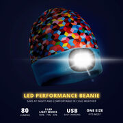 Running LED Lighted Performance Beanie - Sunrise
