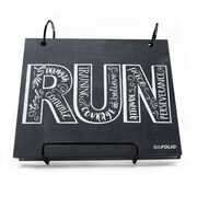 BibFOLIO&reg; Race Bib Album - Inspire to RUN Chalkboard