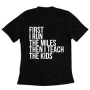 Women's Short Sleeve Tech Tee - Then I Teach The Kids