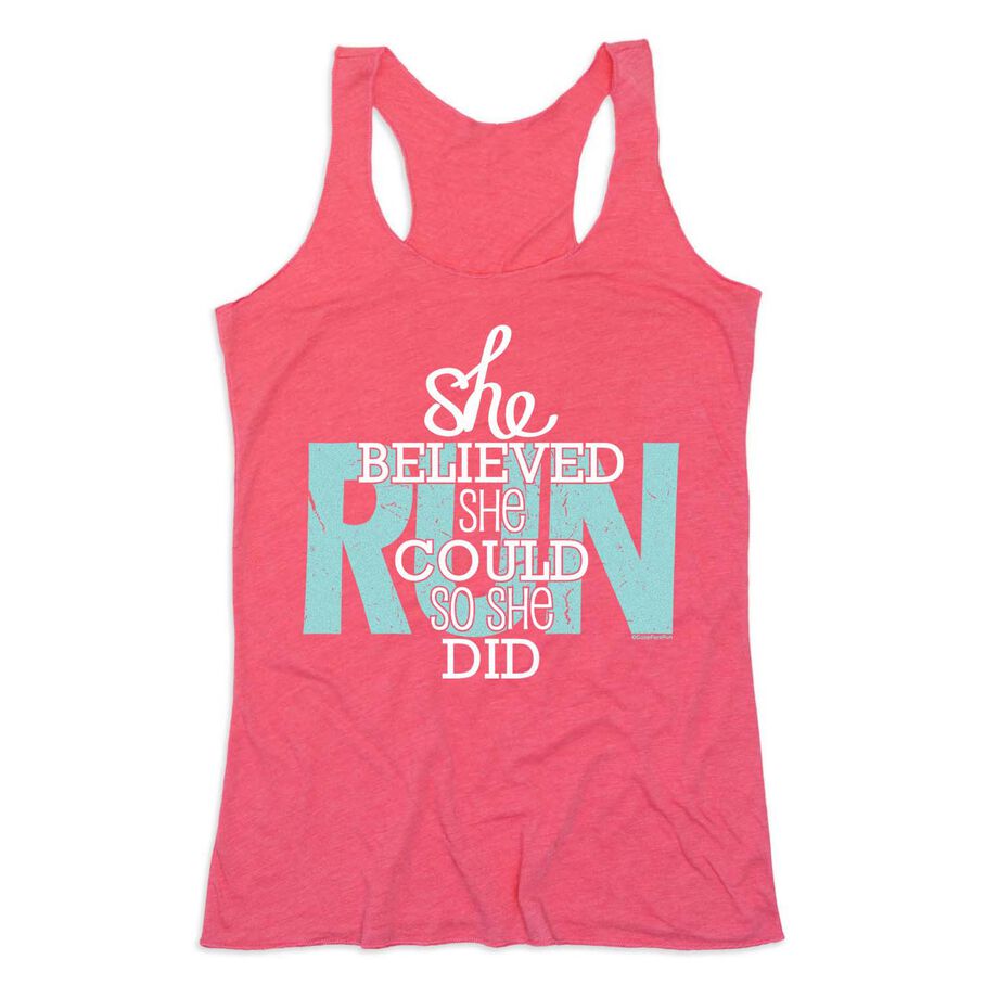 Women's Everyday Tank Top - She Believed She Could So She Did