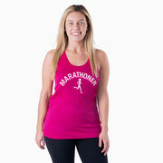 Women's Racerback Performance Tank Top - Marathoner Girl