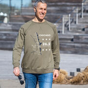 Running Raglan Crew Neck Pullover - Chicago Route