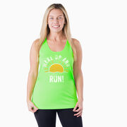 Women's Racerback Performance Tank Top - Wake Up And Run