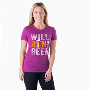 Women's Everyday Runners Tee - Will Run For Beer