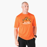 Men's Running Short Sleeve Performance Tee - Run Now Gobble Later Turkey Trot