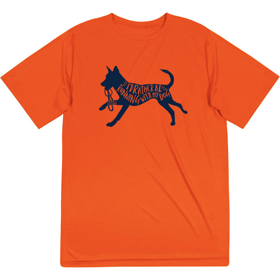 Short Sleeve Performance Tee - I'd Rather Be Running with My Dog