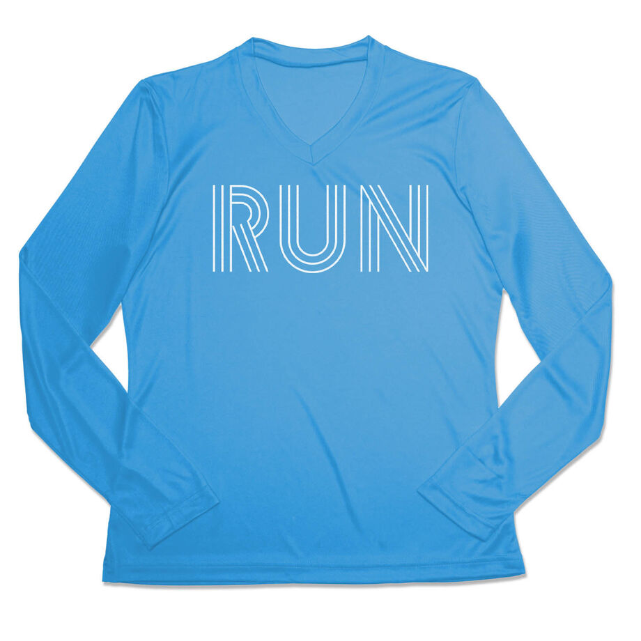 Women's Long Sleeve Tech Tee - Run Lines