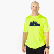 Men's Running Short Sleeve Performance Tee - Moonlit Run (Male)