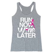 Women's Everyday Tank Top - Run Now Wine Later (Bold)