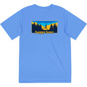 Men's Running Short Sleeve Performance Tee - Happy Hour Runner