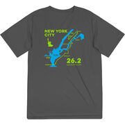Men's Running Short Sleeve Performance Tee - New York City Route