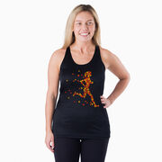 Women's Racerback Performance Tank Top - Autumn Runner Girl